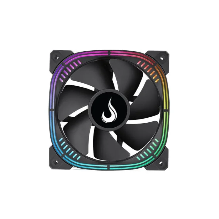 Ventoinha Rise Mode Aura Pro, 120mm, ARGB, Preto - RM-AU-ARGB-B Ventoinha Rise Mode Aura Pro, 120mm, ARGB, Preto - RM-AU-ARGB-B