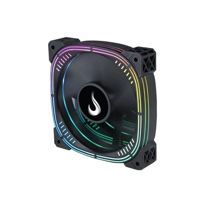 Ventoinha Rise Mode Aura Pro, 120mm, ARGB, Preto - RM-AU-ARGB-B Ventoinha Rise Mode Aura Pro, 120mm, ARGB, Preto - RM-AU-ARGB-B
