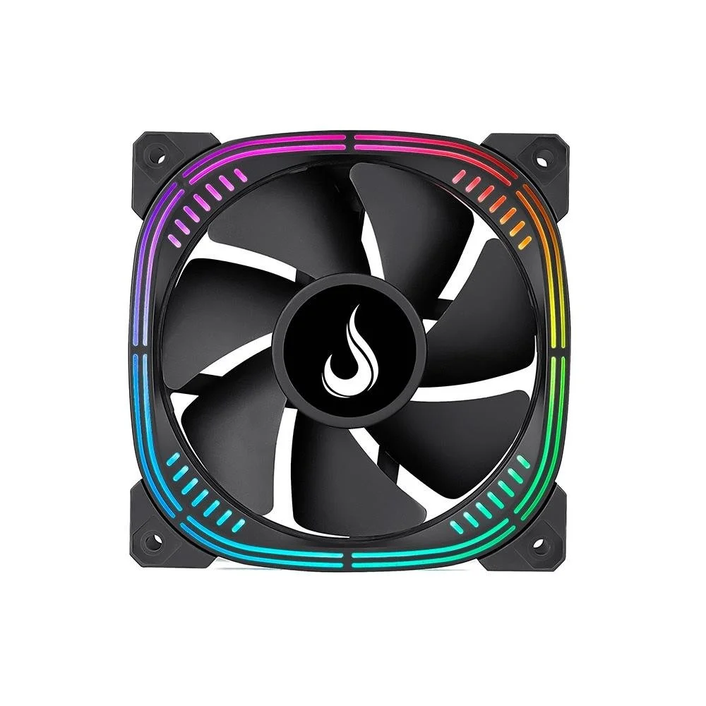 Ventoinha Rise Mode Aura Pro, 120mm, ARGB, Preto - RM-AU-ARGB-B Ventoinha Rise Mode Aura Pro, 120mm, ARGB, Preto - RM-AU-ARGB-B