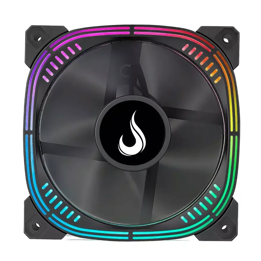 Ventoinha Rise Mode Aura Pro, 120mm, ARGB, Preto - RM-AU-ARGB-B Ventoinha Rise Mode Aura Pro, 120mm, ARGB, Preto - RM-AU-ARGB-B