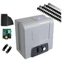 Kit Motor Rossi Dz4 Nitro Bivolt Para Portão 850kg Deslizante 5 Controles +3,5 Metros De Cremalheira
