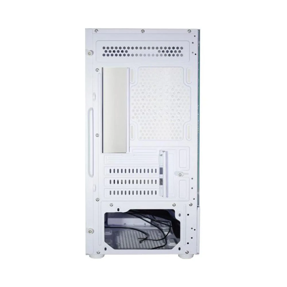 Gabinete Gamer K-mex Aquario Cg-w1tw Medusa Branco Micro Atx Sem Fan