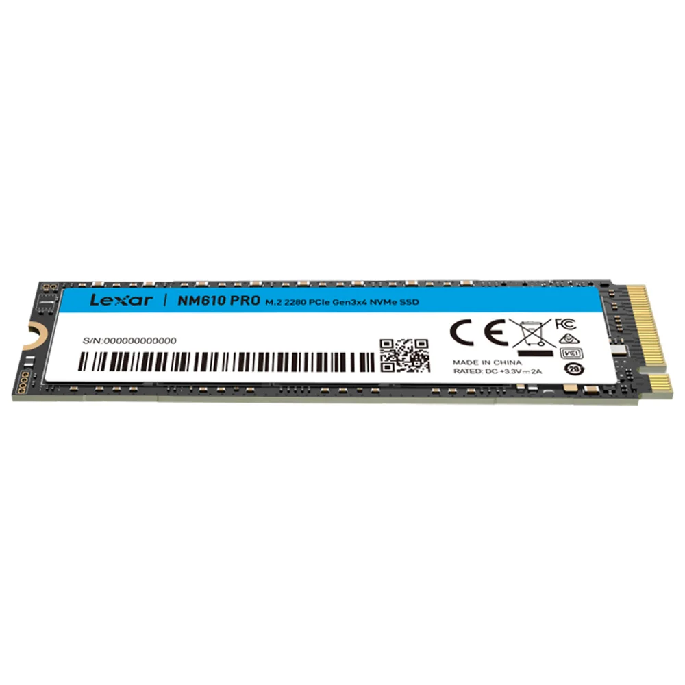 SSD M.2 1TB Lexar Nm610 Pro 2280 Nvme 1.4 PCie Gen3x4 Lnm610p001t-rnnng 3300/2600mb/s
