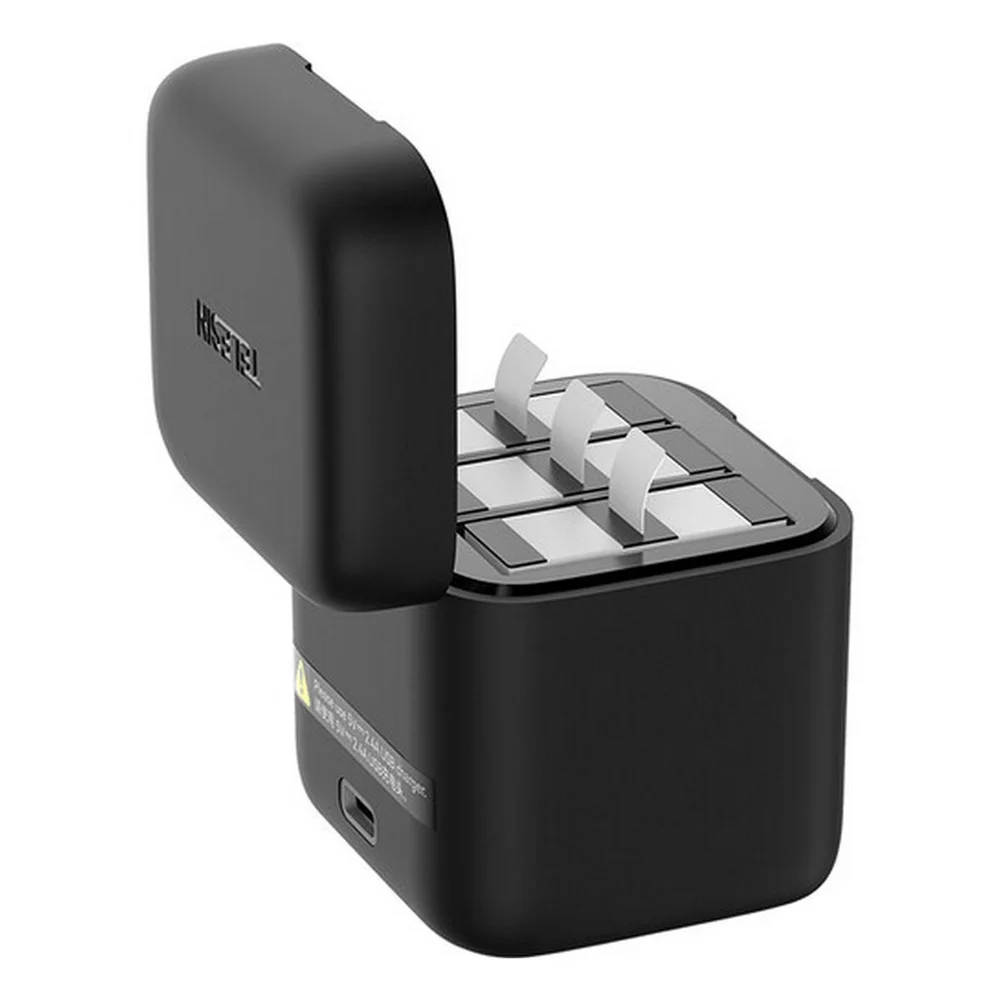 Carregador Triplo Para Câmera Gopro Hero 13 Black - Telesin Box Design