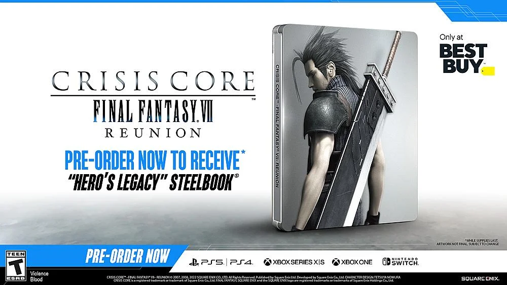 Jogo Crisis Core-final Fantasy Vii-reunion Nintendo Switch Jogo Crisis Core-final Fantasy Vii-reunion Nintendo Switch