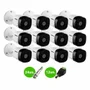 Kit 12 Câmeras Intelbras Vhl 1120 Bullet Hdcvi Lite, Hd 720p 3.6mm Visão Noturna 20m Ip66 + Conector