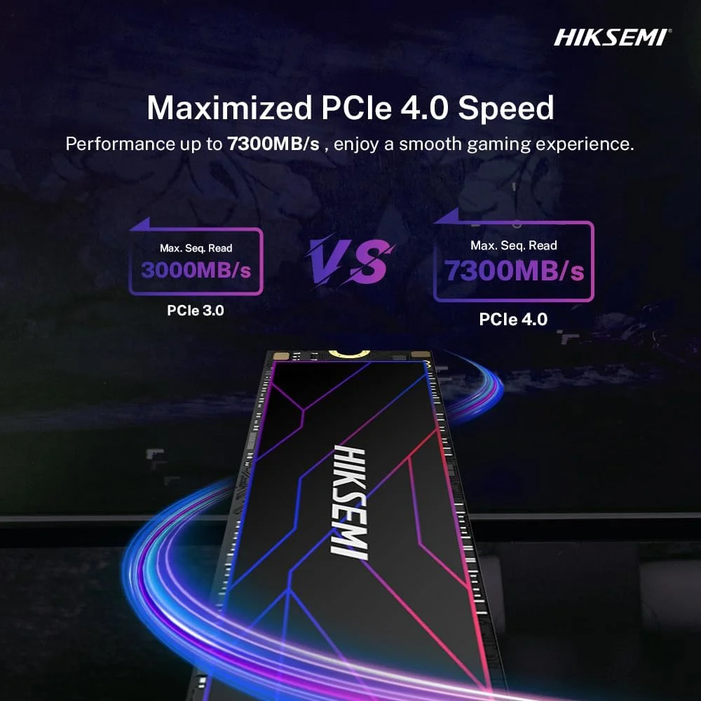 SSD Hiksemi Future, 512gb, M.2 2280, PCie Nvme, Leitura 7050mb/s, Gravacao 4200mb/s, Hs-ssd-future-512g