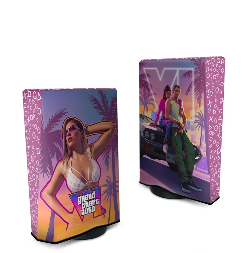 Capa Protetora Anti Poeira Ps5 Fat Vertical - Gta 6 Vi Capa Protetora Anti Poeira Ps5 Fat Vertical - Gta 6 Vi