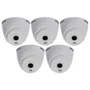 Kit 5 Câmeras Intelbras Vhl 1120 Dome Hdcvi Lite, Hd 720p, Lente 3.6mm, Visão Noturna 20m