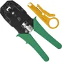 Alicate Crimpar Testador De Cabo C/ 9v 50 Plugs Rj45 Cat5e