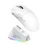Mouse Gamer Sem Fio Attack Shark X11, 22000 Dpi, 59g, Tri-mode Com Dock Magnético, RGB, Branco