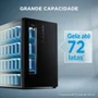 Cervejeira Frost Free Turbo 82l 3 Em 1 Com Painel Touch Preta 110v Midea