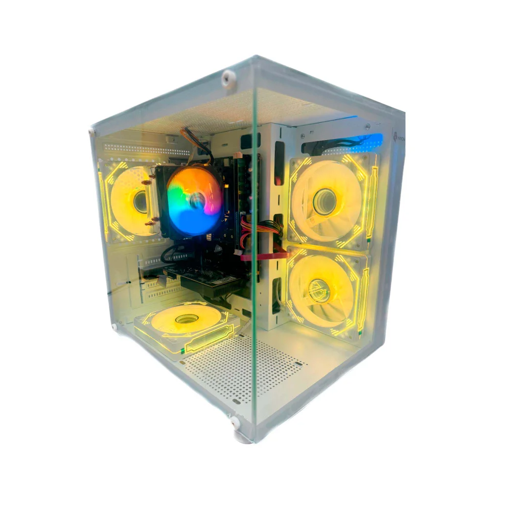 "Computador PC Gamer Intel Core i9 11ª Geração 64gb Ram Nvme 2TB, RTX 5060 8GB, Monitor 23"" 180hz Curvo - Branco" - view 2