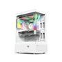 Gabinete Gaming C3tech Aquarius Branco Com Vidro Temperado Sem Fonte - Mt-g860wh
