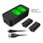 Base Dupla Para Carregador De Bateria X-box One Series S/x +2 Baterias 800mah