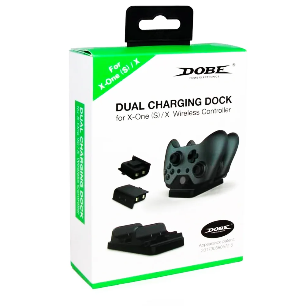 Base Dock Carregador Duplo Compatível Com Controle XBOX One + 2 Baterias Recarregáveis + Cabo Usb Base Dock Carregador Duplo Compatível Com Controle XBOX One + 2 Baterias Recarregáveis + Cabo Usb