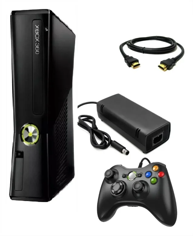 Console 360  160gb Standard Cor Matte Black + Kinect + 1 Controle