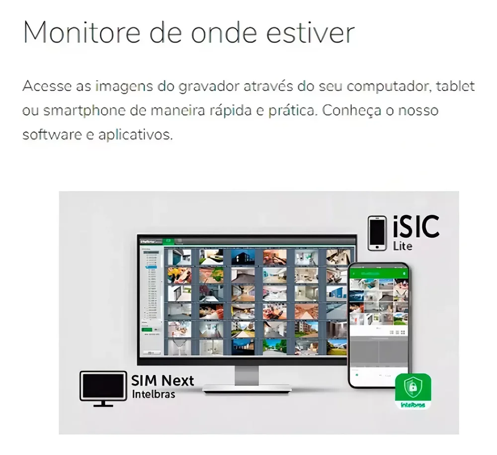 Kit 5 Câmeras Imagem Coloridas 1120b Full Color Intelbras Dvr Intelbras 08 Canais 1108-c S/hd.