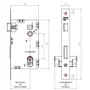 Fechadura Design Externa Espelho Grazia 55mm Cromado 813e81755cr 3f