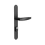 Fechadura Perfil Estreito 522/11250 Externa Espelho Preto 21mm Cil50 3f