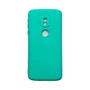 Capa Moto G6 Play Silicone Aveludada Protege Câmera Colorida Capinha Anti Impacto Moto G6 Play:verde Água