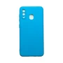 Capa Samsung A20 / A30 Silicone Aveludada Protege Câmera Colorida Capinha Anti Impacto A20 / A30:azul Céu