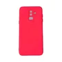 Capa Samsung J8 Silicone Aveludada Protege Câmera Colorida Capinha Anti Impacto J8:rosa Shock