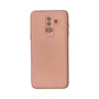 Capa Samsung J8 Silicone Aveludada Protege Câmera Colorida Capinha Anti Impacto J8:nude