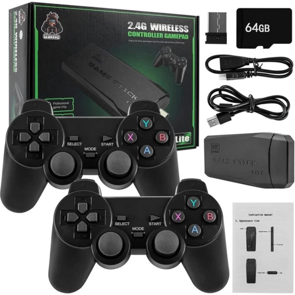Console Retrô HDMI com 2 Controles e 20.000 Jogos Inclusos Console Retrô HDMI com 2 Controles e 20.000 Jogos Inclusos