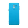 Capa Samsung J6 Silicone Aveludada Protege Câmera Colorida Capinha Anti Impacto J6:azul Céu