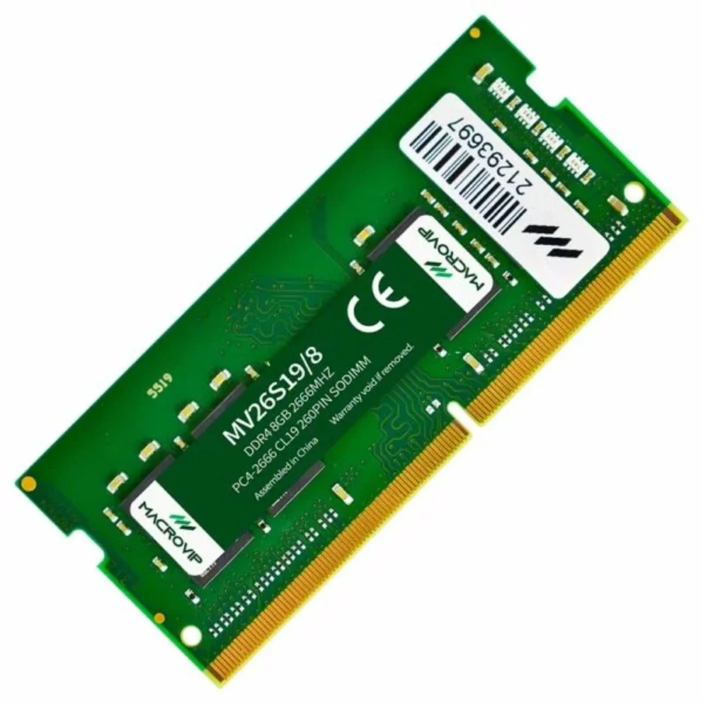 Memória Desktop Ddr4 8GB Macrovip 2666mhz PC4-21300 Cl19 Udimm Memória Desktop Ddr4 8GB Macrovip 2666mhz PC4-21300 Cl19 Udimm