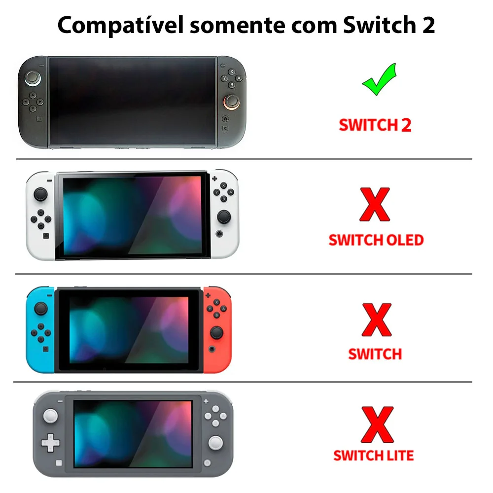 Película De Vidro Nintendo Switch 2 Ns2 Premium Anti-risco
