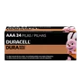Pilha Alcalina  Aaa Pequena Duracell Com 24 Unidades