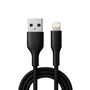 Cabo Carregador Para Iphone Nylon Trançado 1m Preto