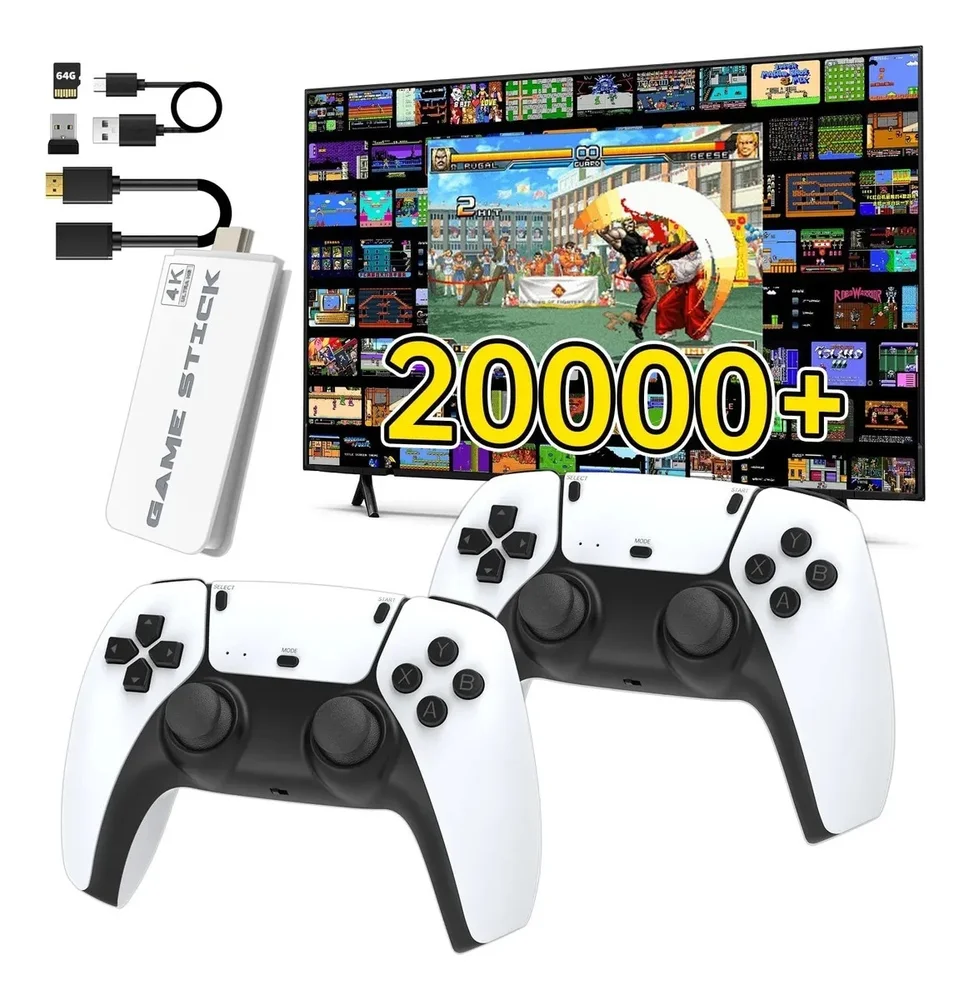 Vídeo G A M E  Blulory Bluetooth Stick M15 Pro 4k 3d 64gb Gamepad R36s Kit K5 X12