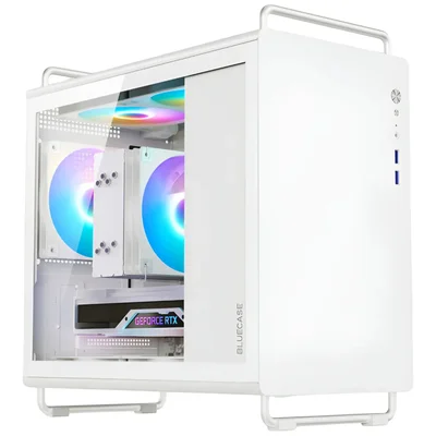 Gabinete Gamer Tiny Pro 5 Fans ARGB, Placa-mãe: Mini-itx E Micro-atx Bluecase - Bg-056w Pro