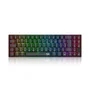 Teclado Mecânico Gamer Redragon Deimos Switch Marrom RGB Wireless Abnt2 - Preto