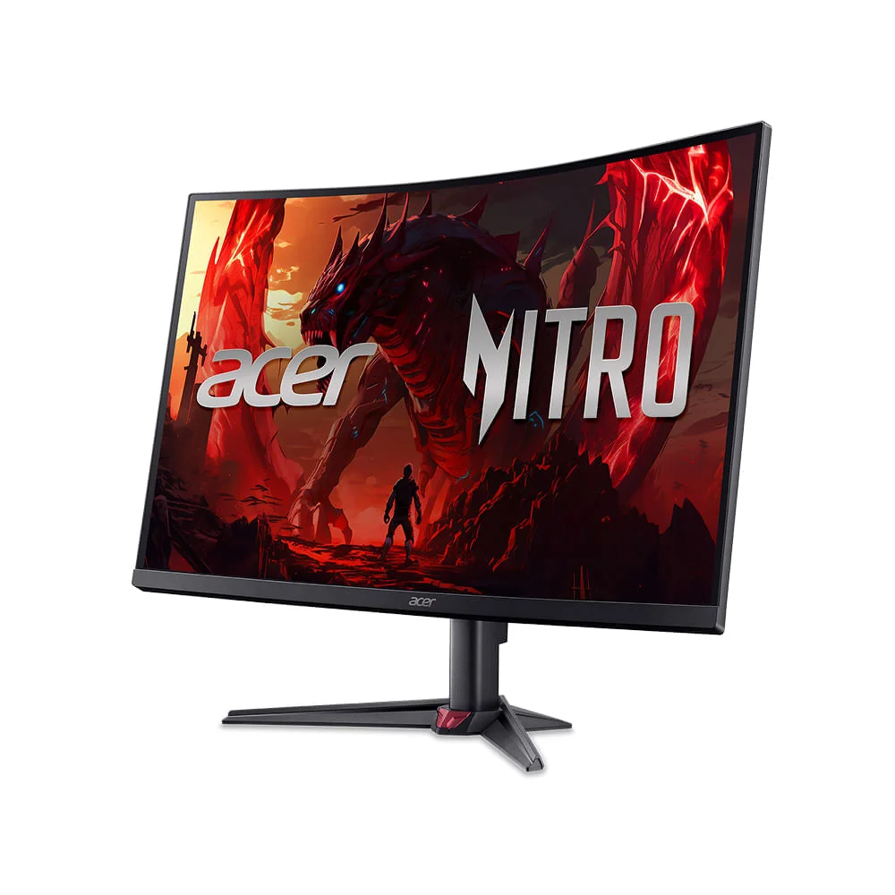 Monitor Gamer Acer Nitro 31.5" Curvo Wide, Quad HD, LED, 180Hz, VA, 2ms - Ed323qu P2b - Um.Je3aa.202