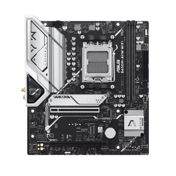 Placa Mãe Asus B650m-ayw Wifi Am5 2xDDR5 Amd B650 Matx