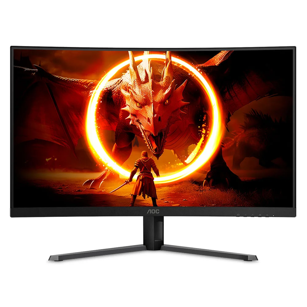 Monitor Gamer Curvo Agon Quad 32” Aoc Wqhd, 180hz, 0.5ms Com 3.500:1 De Contraste - Cq32g4e/57 - Bivolt Monitor Gamer Curvo Agon Quad 32” Aoc Wqhd, 180hz, 0.5ms Com 3.500:1 De Contraste - Cq32g4e/57 - Bivolt