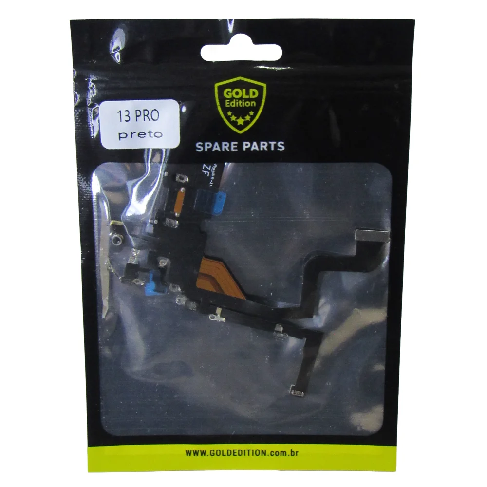 Flex De Carga Dock Conector Gold Para Iphone 13 Pro