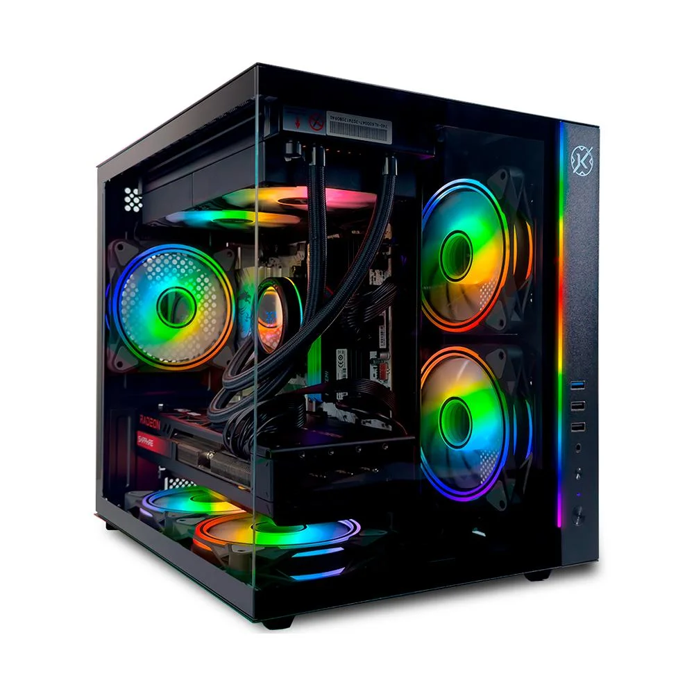 Gabinete Gamer Kalkan Midgard RGB Micro Atx Aquário Sem Fans Preto Gabinete Gamer Kalkan Midgard RGB Micro Atx Aquário Sem Fans Preto