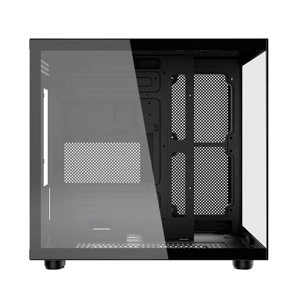 Gabinete Gamer Kalkan Midgard RGB Micro Atx Aquário Sem Fans Preto Gabinete Gamer Kalkan Midgard RGB Micro Atx Aquário Sem Fans Preto