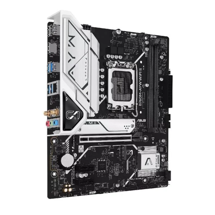 Placa Mãe Asus B760m-ayw Wifi Ii LGA  1700 2xDDR5 Chipset Intel B760 Matx