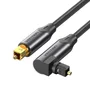 Cabo De Áudio Fibra Óptica Toslink 90º S Pdif 3m Vention
