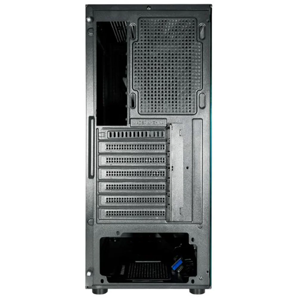 Gabinete Gamer K-mex Demon Cg-11c5, Fita LED RGB Frontal, Lateral Em Vidro Temperado, Usb 3.0, Psu Cover, Atx - Cg11c5rh0010b0x