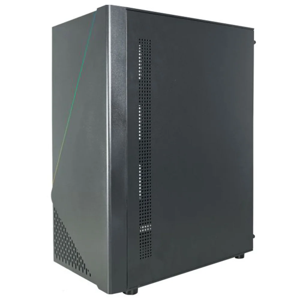Gabinete Gamer K-mex Demon Cg-11c5, Fita LED RGB Frontal, Lateral Em Vidro Temperado, Usb 3.0, Psu Cover, Atx - Cg11c5rh0010b0x
