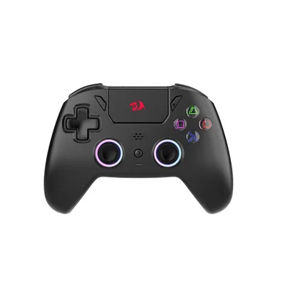Controle Gamer Redragon Darkflame Preto Com LEDs