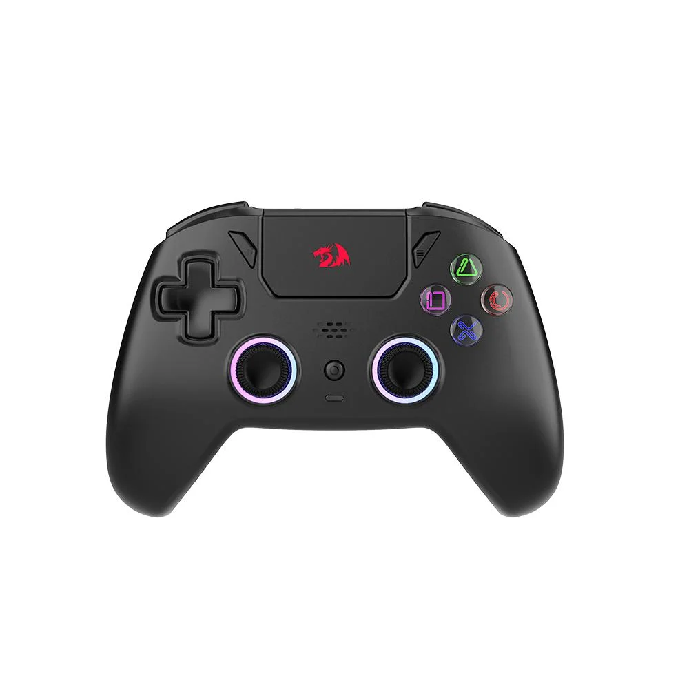 Controle Gamer Redragon Darkflame Preto Com LEDs