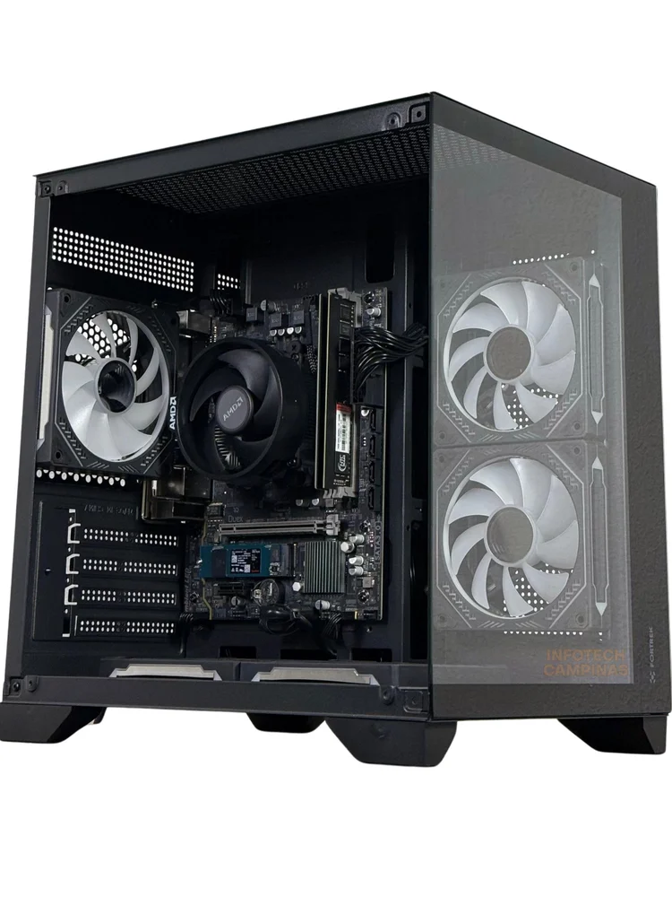 PC Gamer Aquario Preto Ryzen 7 5700g | Potência Máxima | 32gb Ram | SSD 1TB Nvme | WINDOWS 11 Pro - view 3
